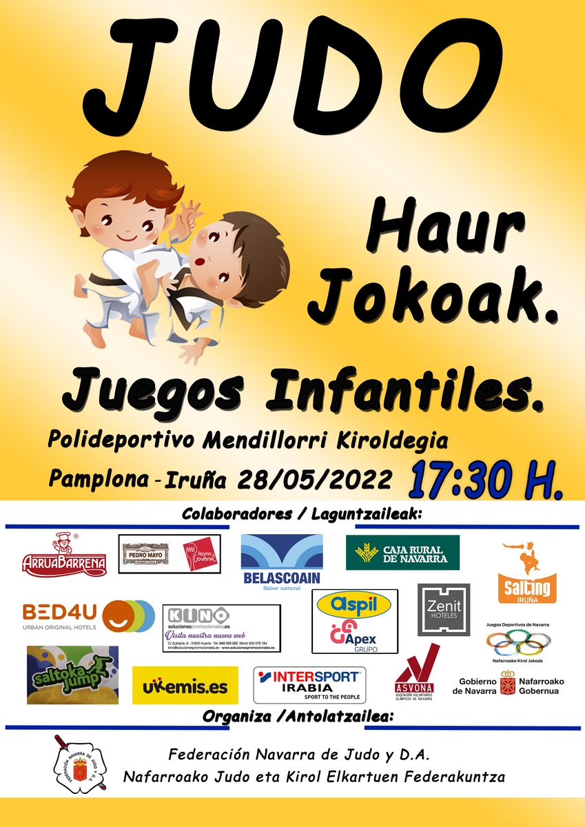 JUEGOS INFANTILES DE JUDO. PAMPLONA 28-05-22 - FOTOS